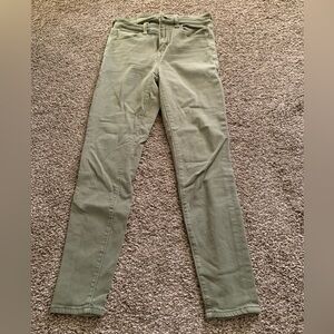 American eagle light army green hi rise jegging size 4